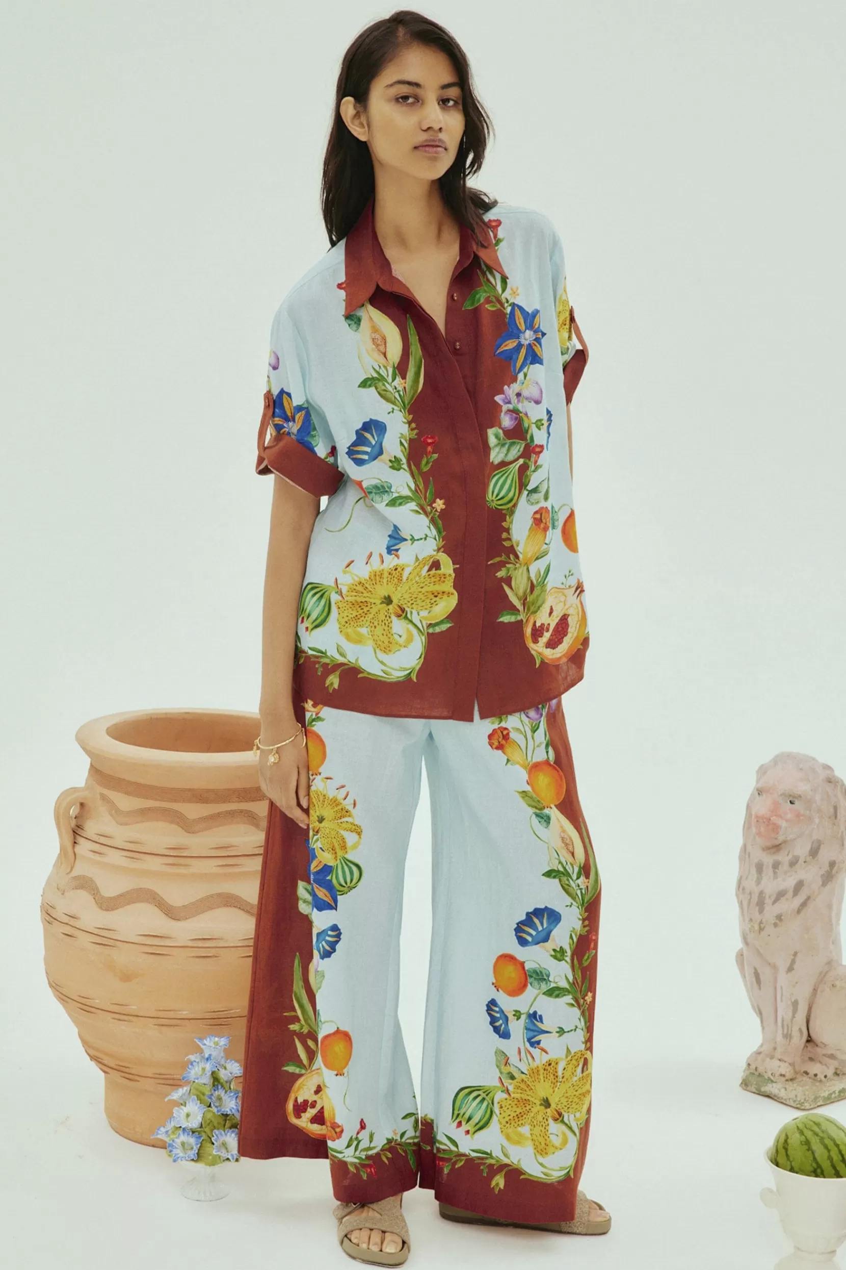 Fashion Alemais Dahlia Pant - Multi Coloured Pants