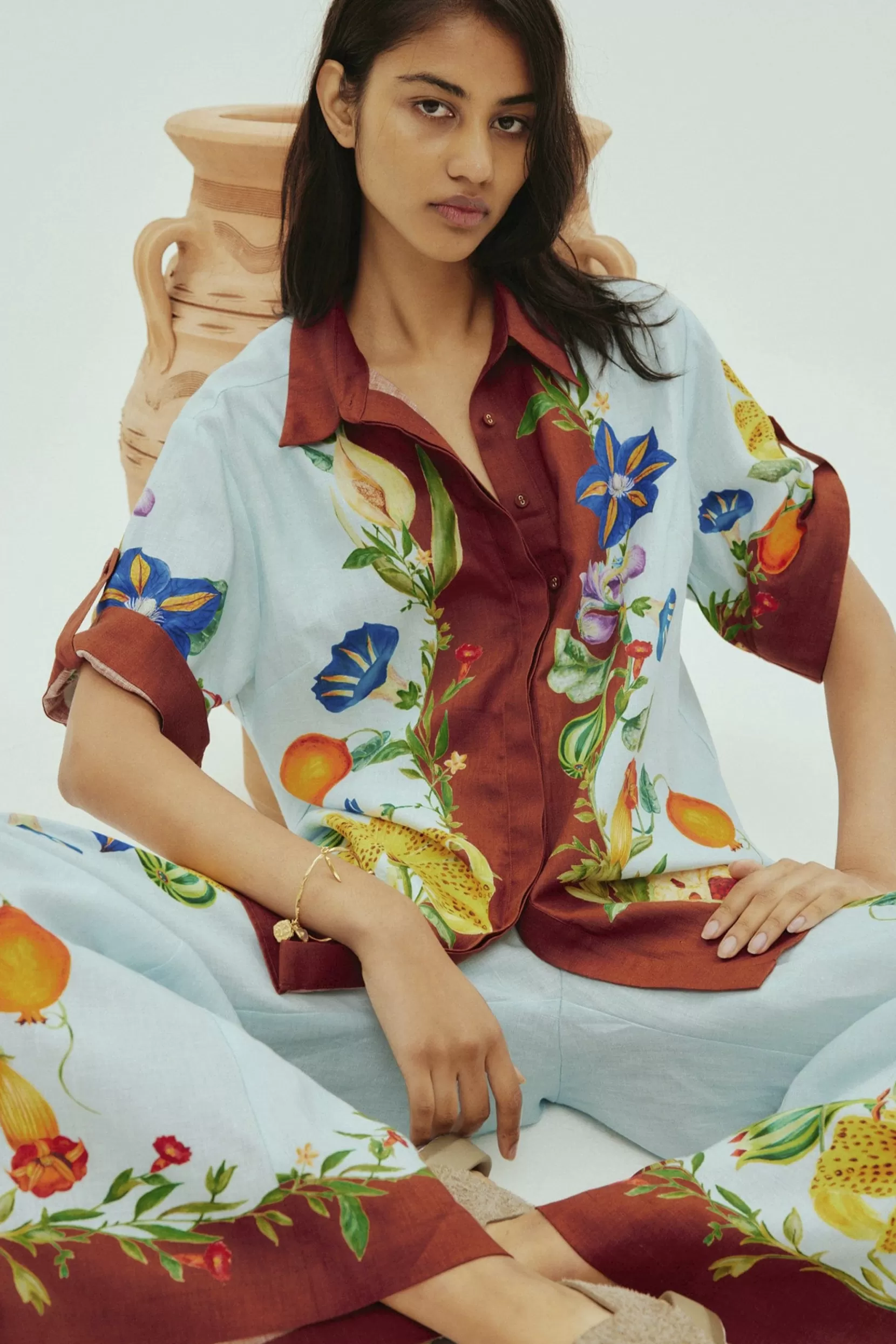 Shop Alemais Dahlia Shirt - Multi Coloured Tops