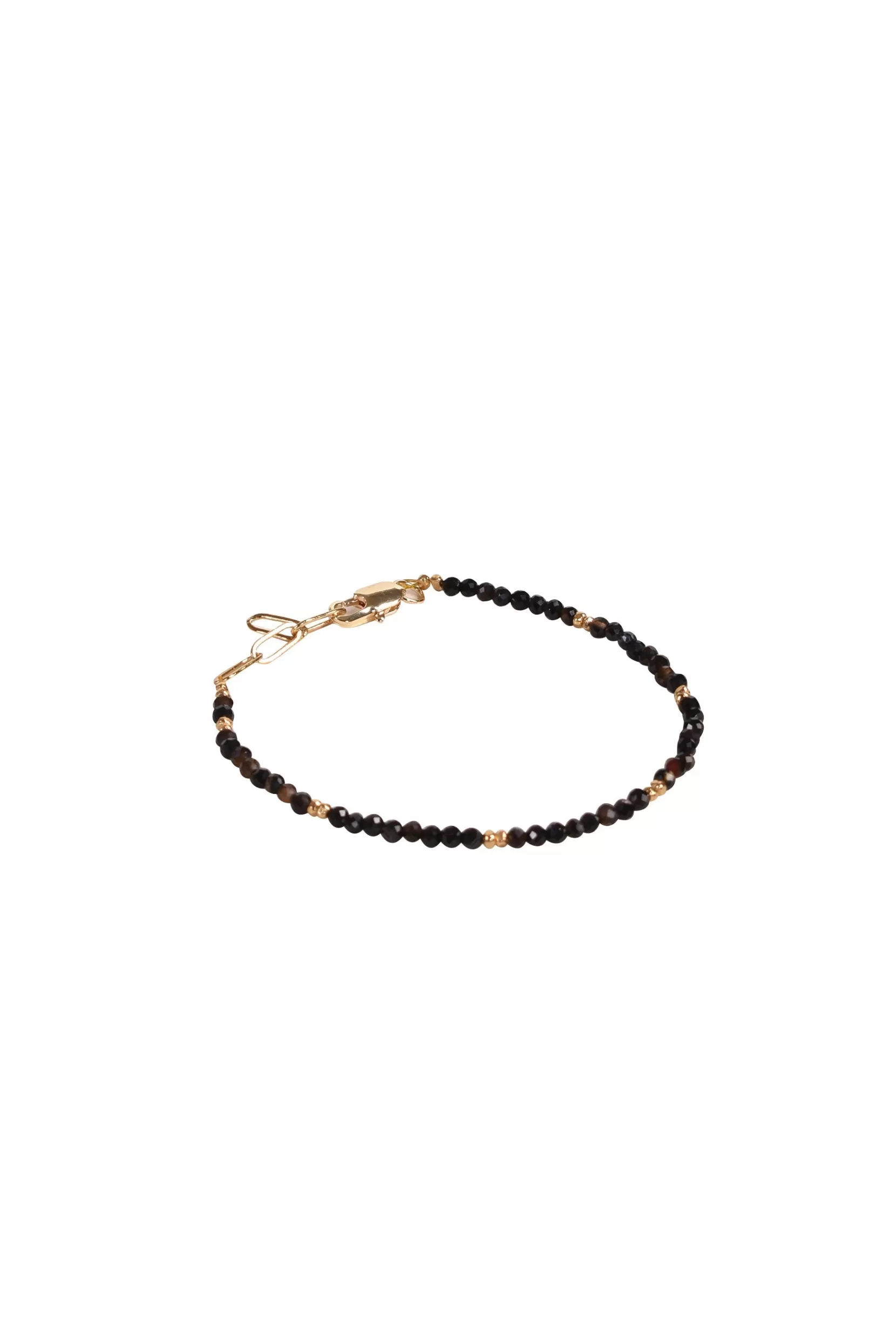 Online Alouette Design Seed Bracelet - Black & Silver Bracelets