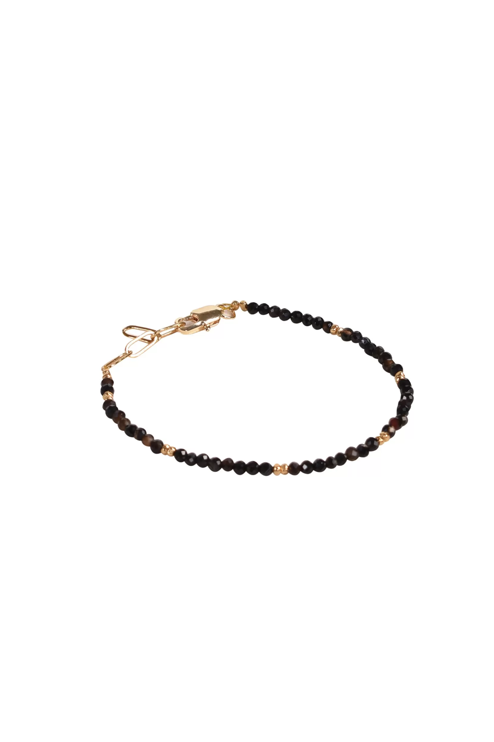 Online Alouette Design Seed Bracelet - Black & Silver Bracelets