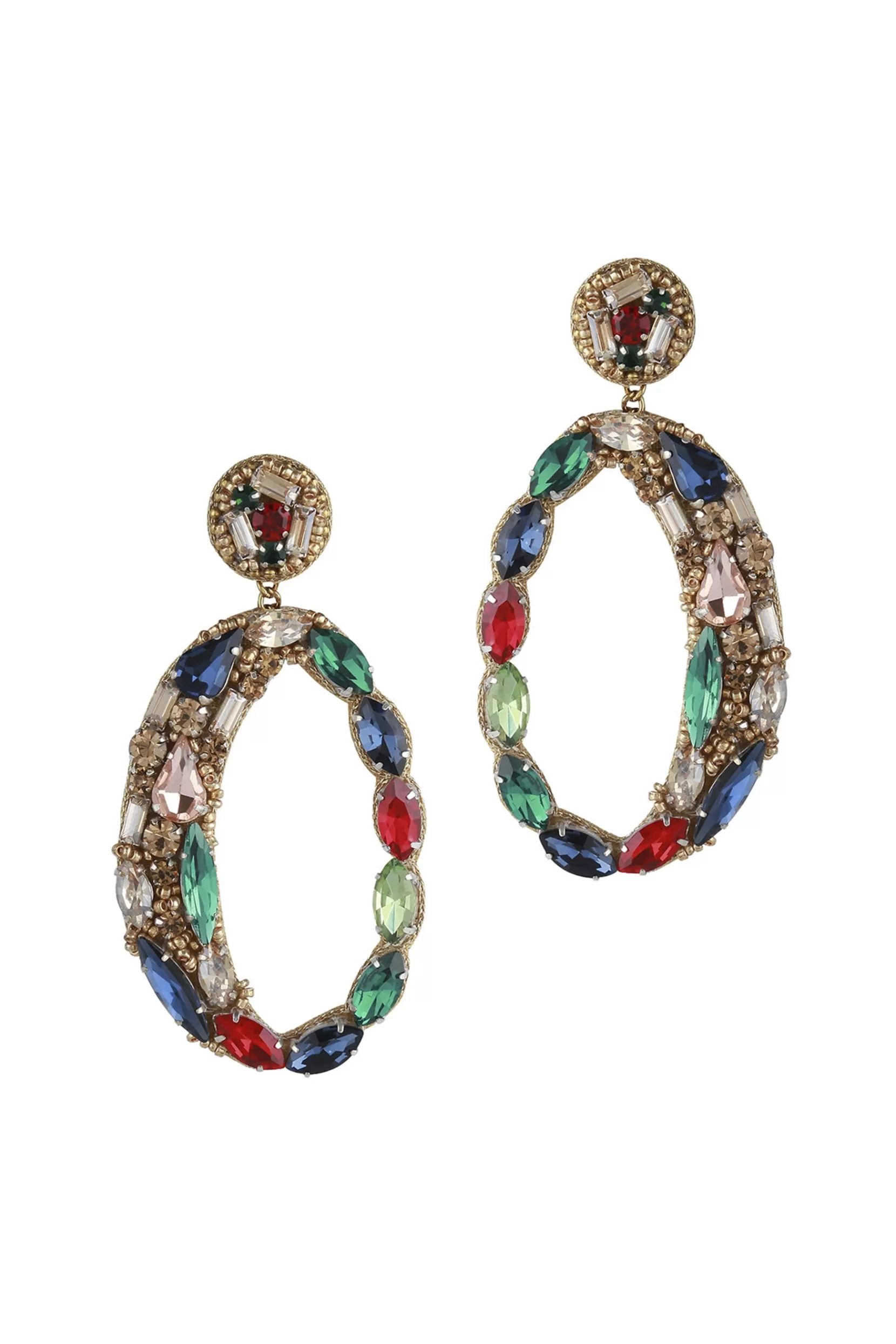 Clearance Deepa Gurnani Freida Earring - Multi Coloured Earrings