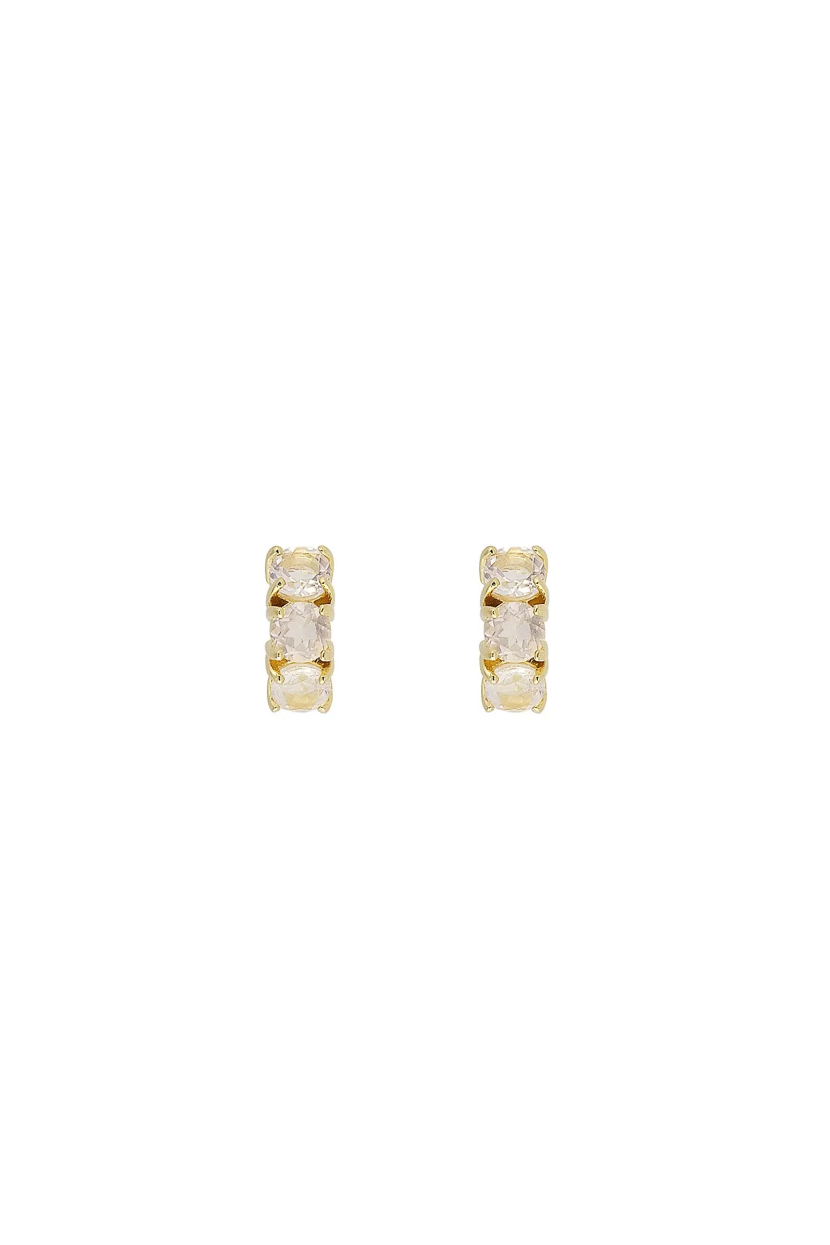 Hot Fairley Crystal Huggies - Earrings