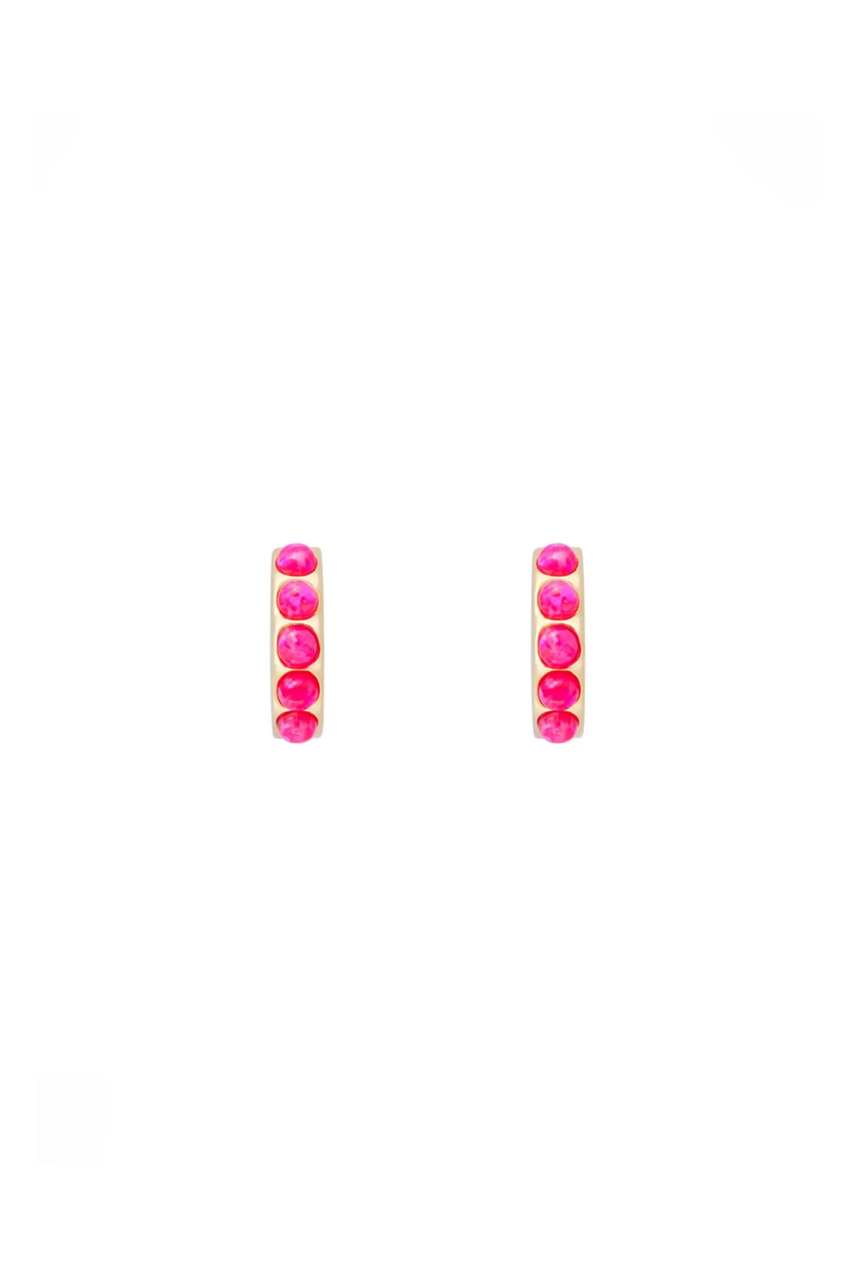 Fashion Fairley Opal Huggies - Earrings