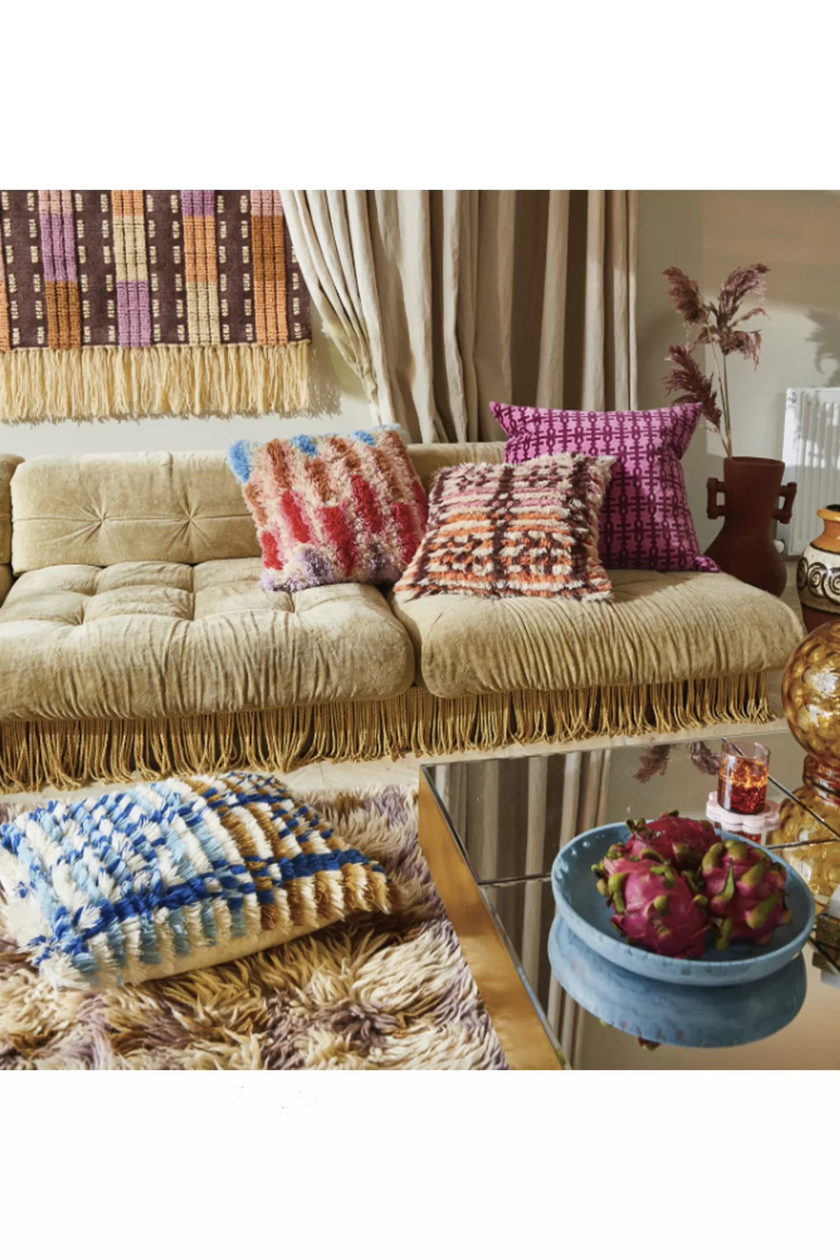 Flash Sale Aloki Cushion - Multi Coloured Cushions & Throws