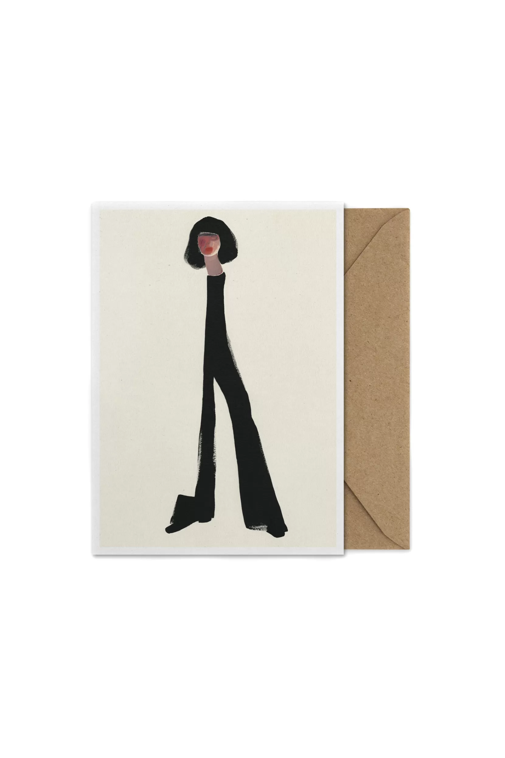 Store Black Pants - Multi Coloured Cards