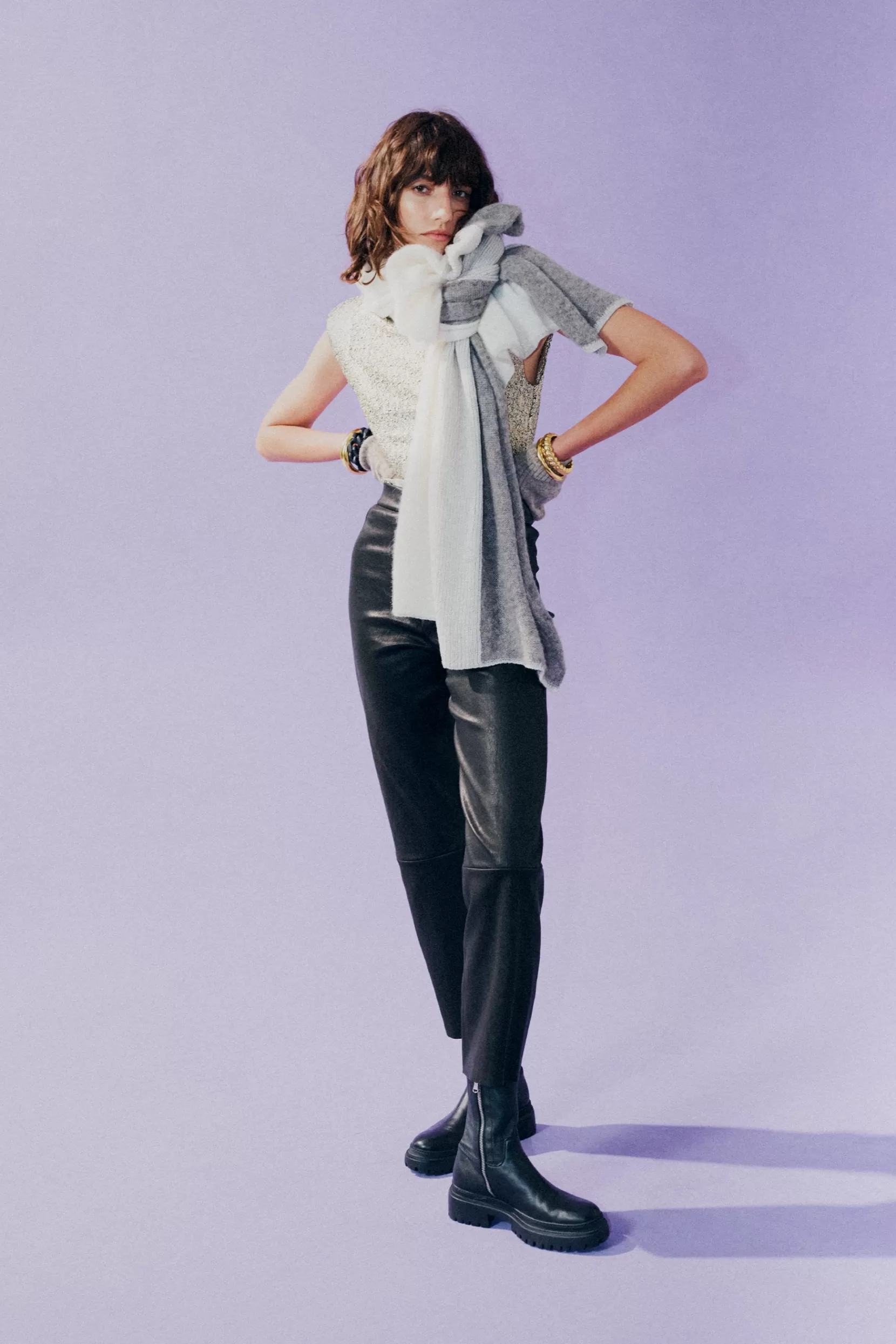Best Sale CROP LEATHER - Pants