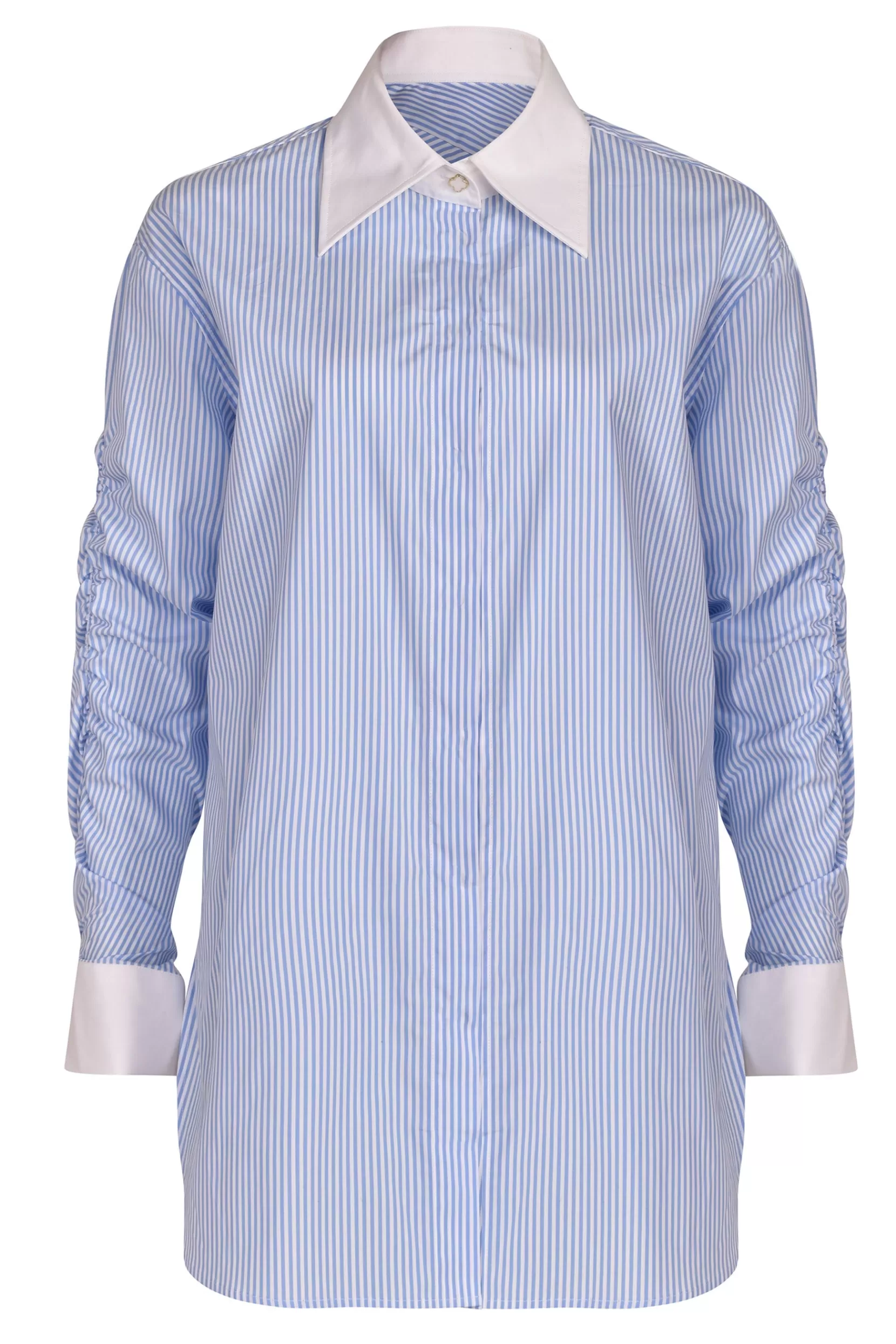 Fashion LUCY SHIRT - Blue & White Tops