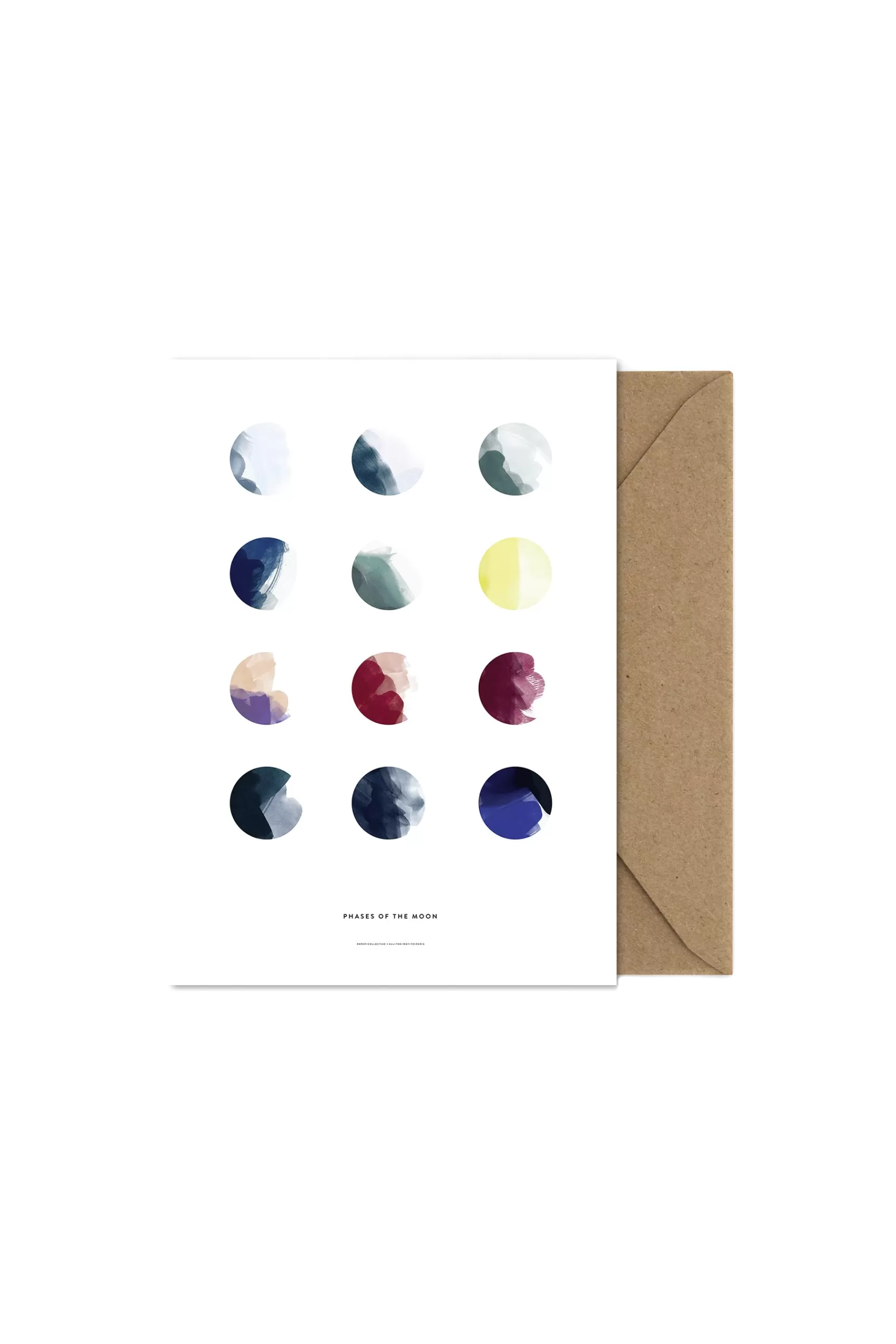 Clearance Moon Phases - Multi Coloured Cards