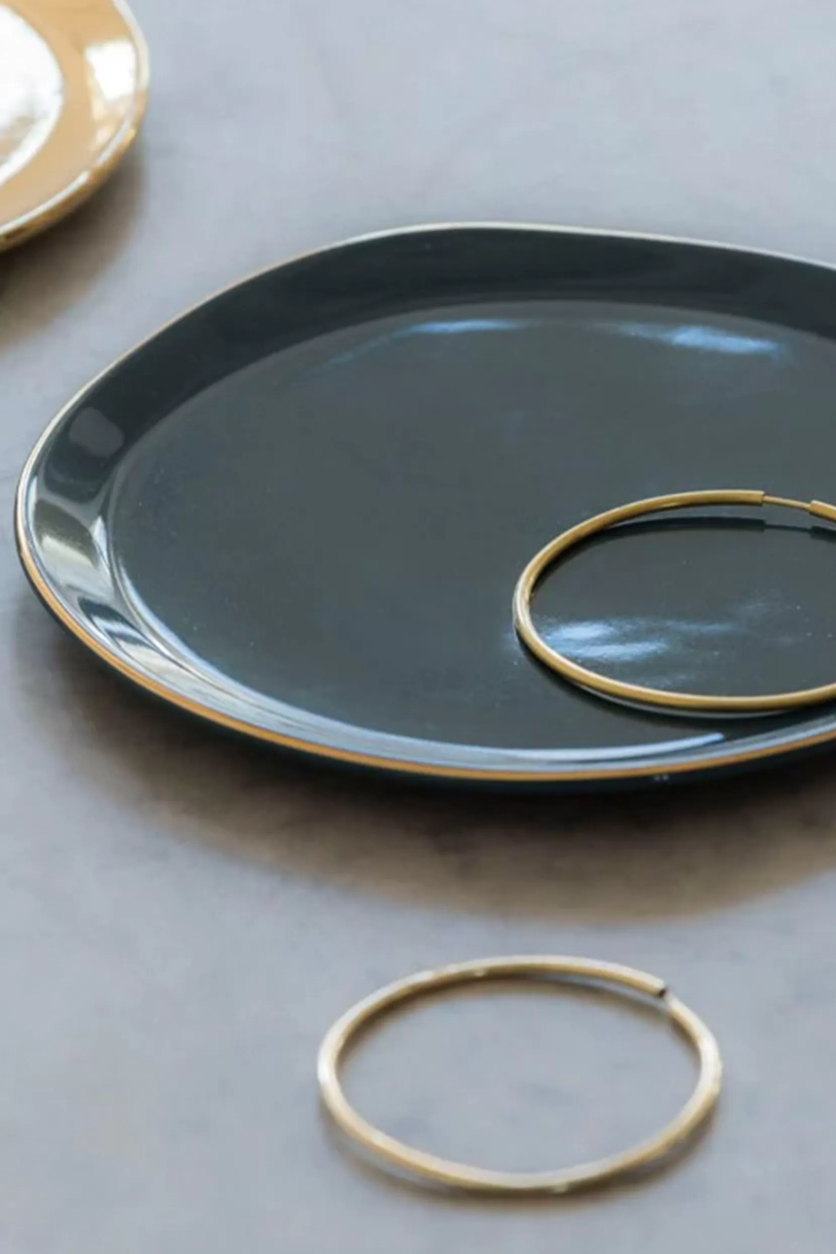 Sale Morning Plate - Blue Green Tableware & Trays
