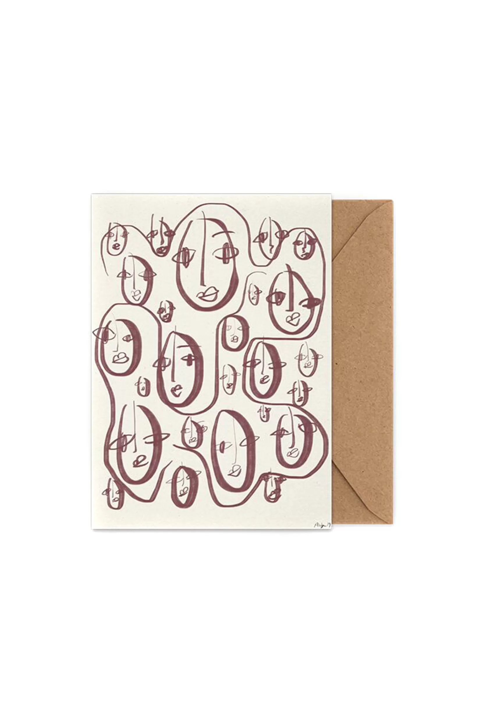 Discount Pink Portrait - Multi Coloured Cards
