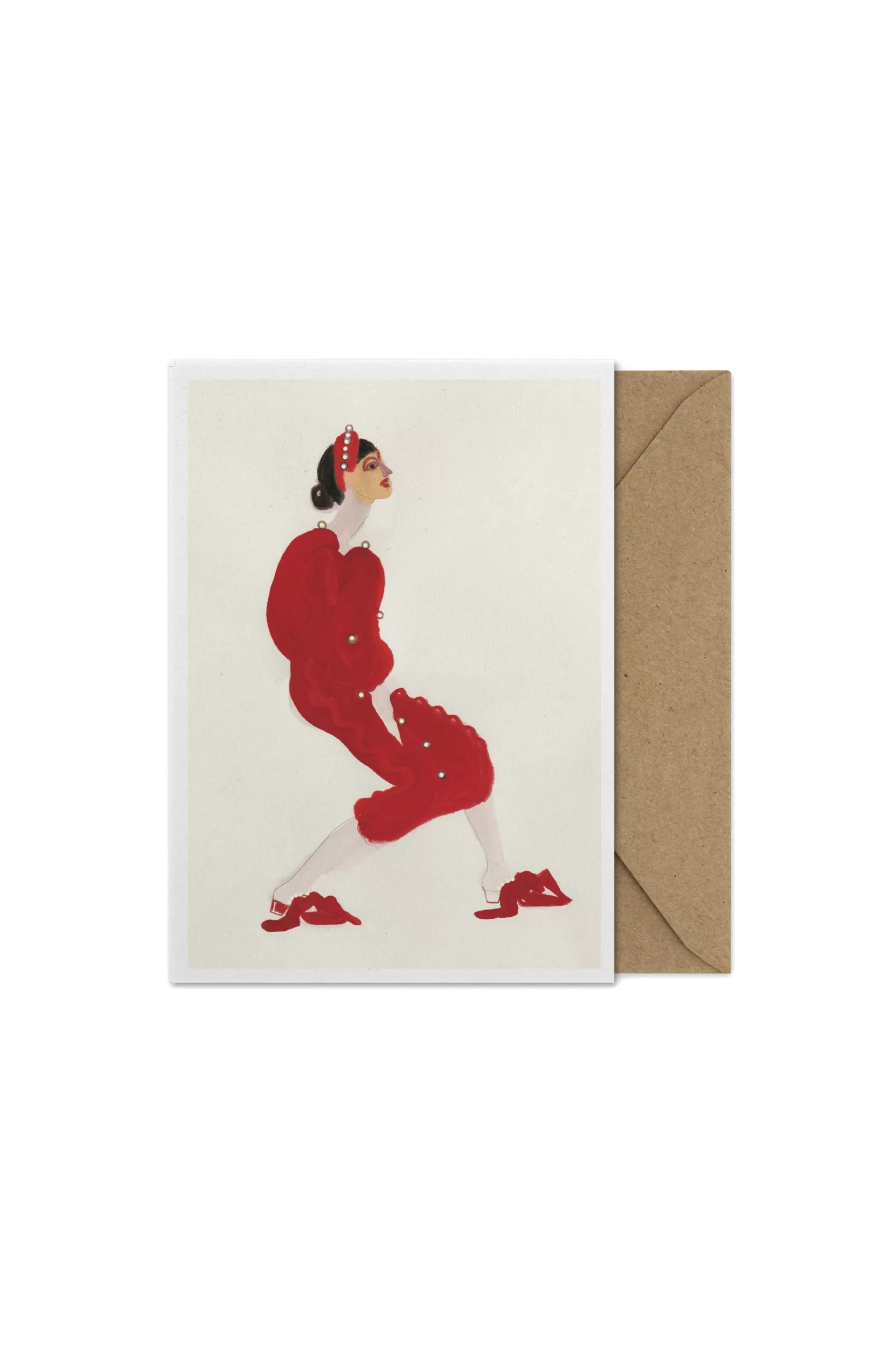 Discount Red Pearls - Multi Coloured Cards