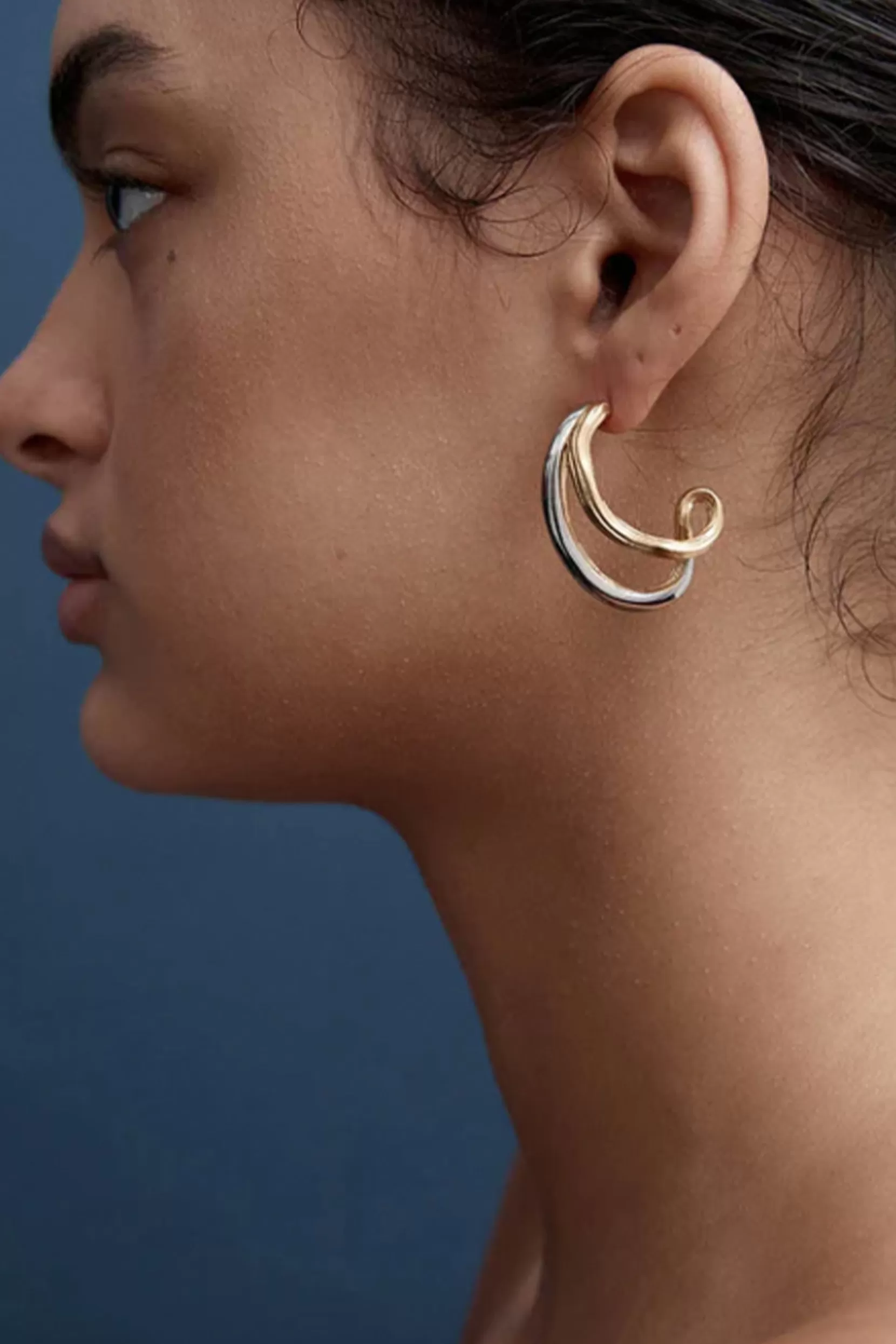 Store Reliquia Fletch Earring - Silver & Gold Earrings