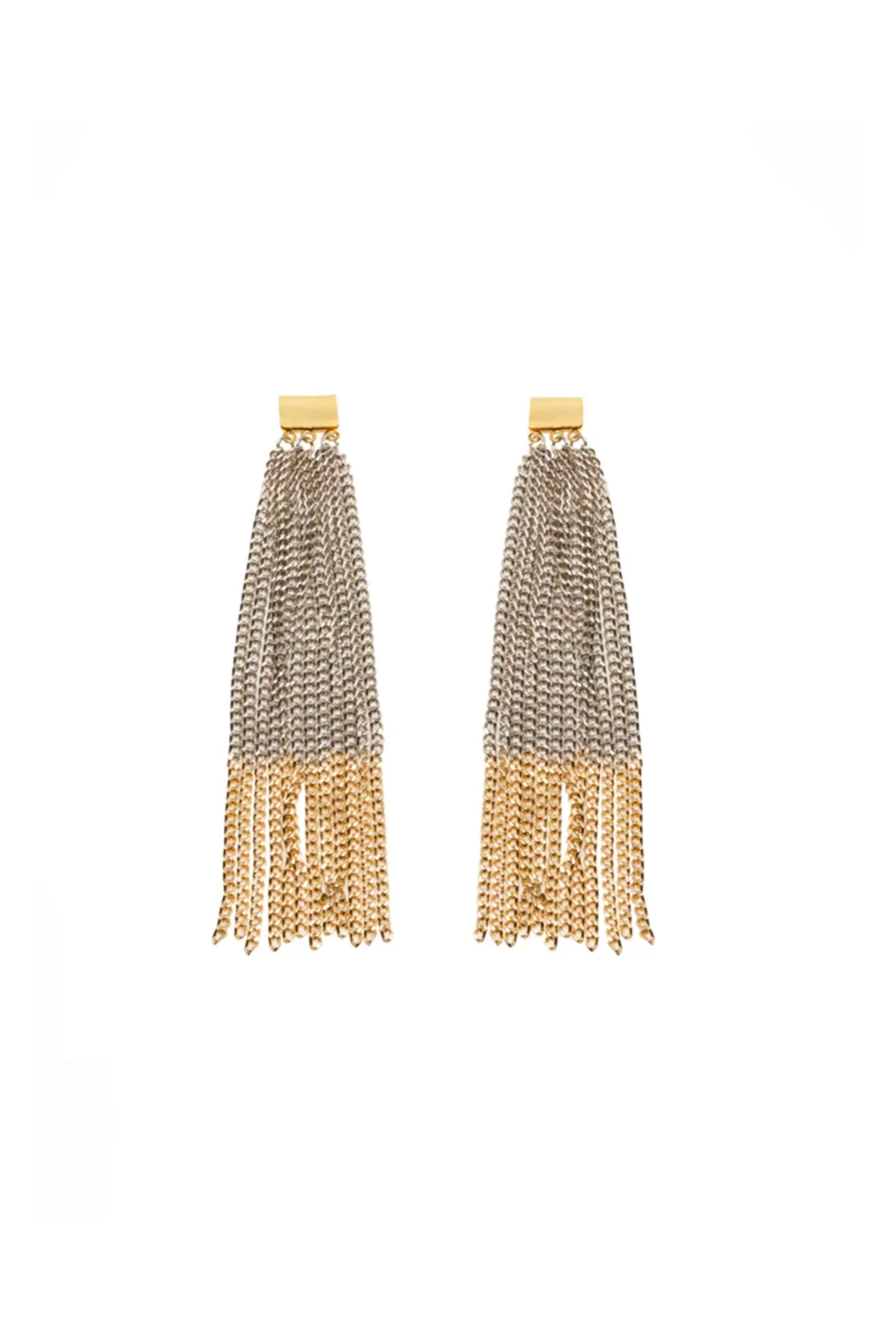 Discount Silvia Gnecchi Chanin Earring - Silver & Gold Earrings