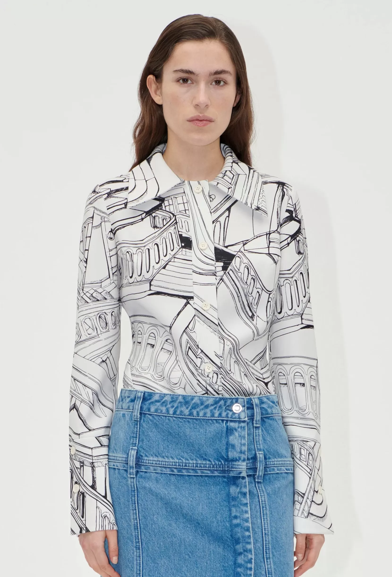 Shop Stine Goya Fitted Shirt - Tops