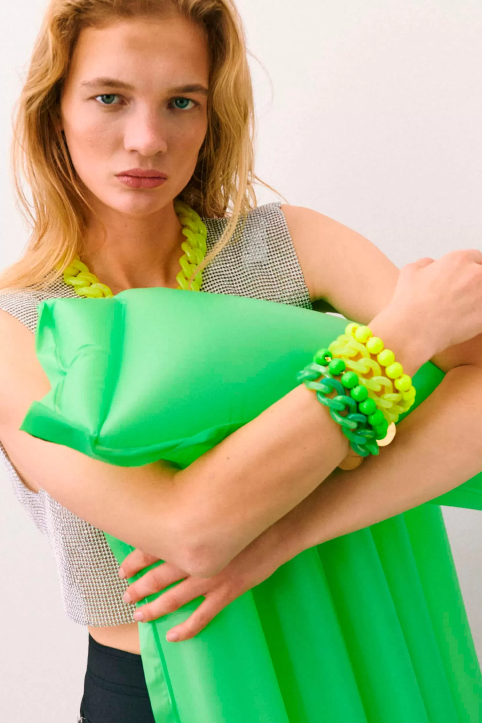 Store Vanessa Baroni Mini Bracelet - Neon Green Bracelets